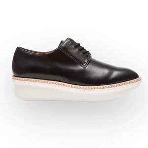 10 Crosby Derek Lam Black and White Platform Loafers